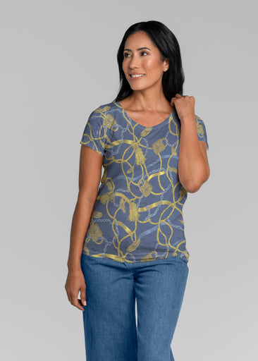 Tassels and Locks (26087) ~ Short Sleeve Scoop Shirt