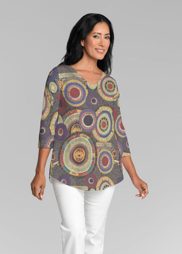 Archeology (26088) ~ V-neck Flowy Tunic