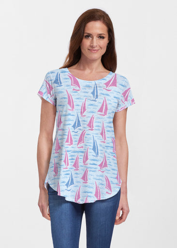 Regatta (5262) ~ Short Sleeve Scoop Neck Flowy Tunic