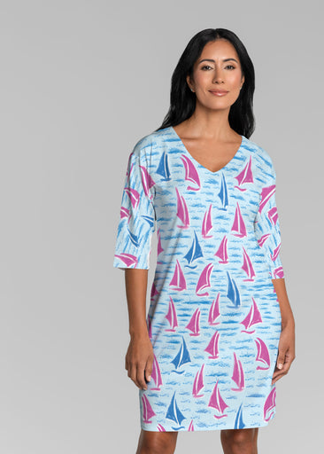 Regatta (5262) ~ Lucy 3/4 Sleeve V-Neck Dress