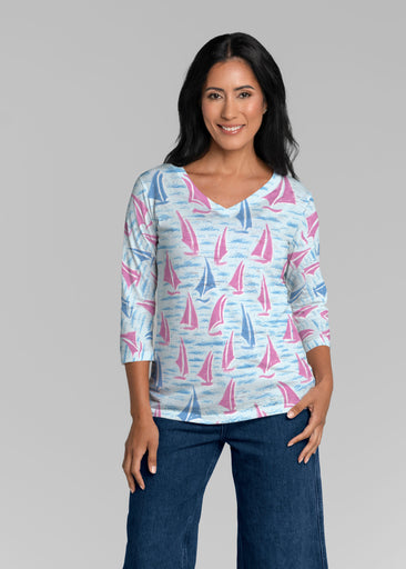 Regatta (5262) ~ Signature 3/4 Sleeve V-Neck Top