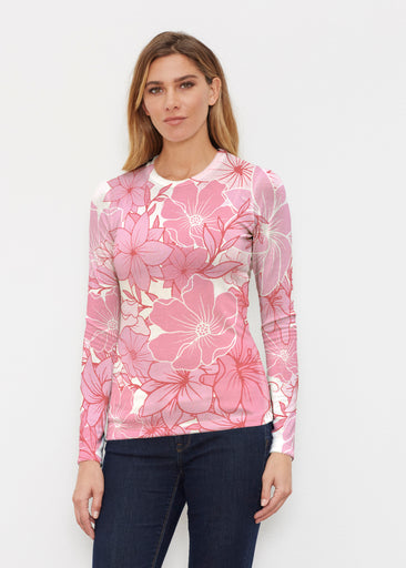 Polly Pink (5268) ~ Butterknit Long Sleeve Crew Top