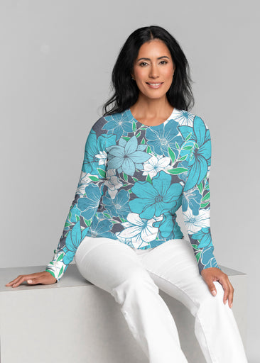 Polly Navy (5269) ~ Thermal Long Sleeve Crew Shirt