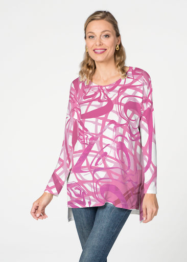 Infinite Pink (5276) ~ Slouchy Butterknit Top