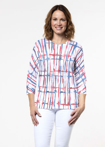 Knotted Fourth (8004) ~ Signature 3/4 Sleeve Crew Neck Top