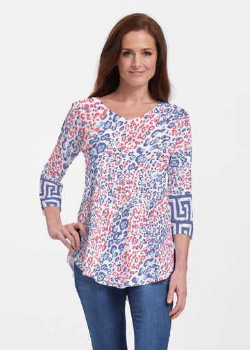 Greek Cat Fourth (8005) ~ V-neck Flowy Tunic
