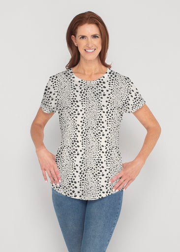 Leopard Rose (8018) ~ Contoured Tri-Blend Scoop Tee