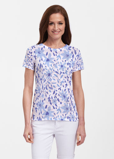 May Flowers (8027) ~ Sheer Short Sleeve Crew Shirt