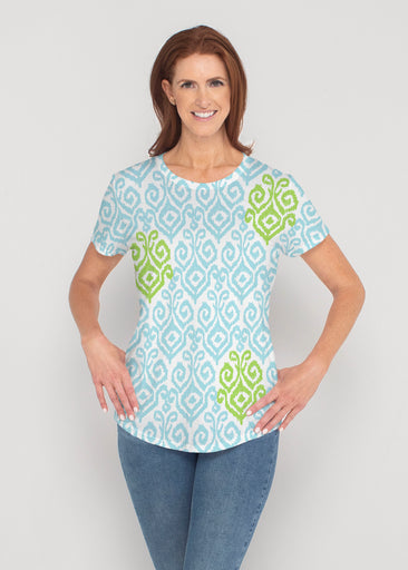 Crayola Aqua- Lime (8029) ~ Contoured Tri-Blend Scoop Tee