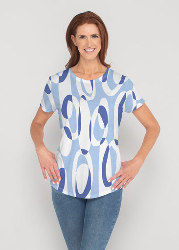 Loop ta Loop Blue (8086) ~ Contoured Tri-Blend Scoop Tee