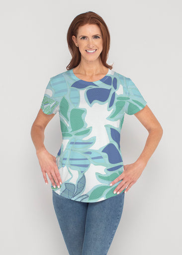 Sail Blue (8087) ~ Contoured Tri-Blend Scoop Tee