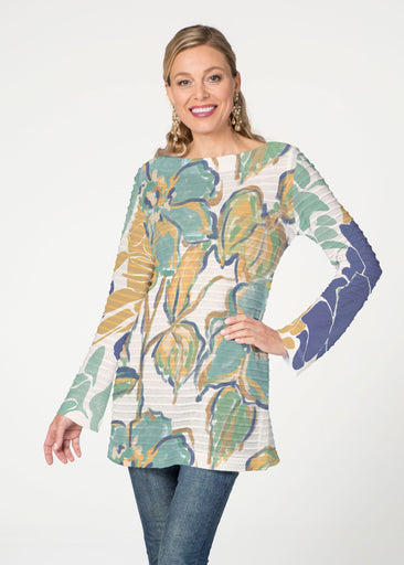 Stefania (8110) ~ Banded Boatneck Tunic