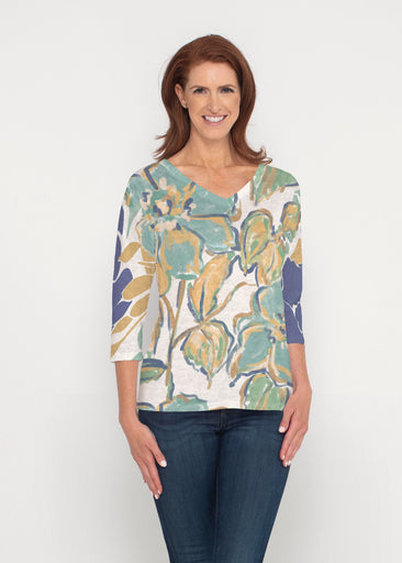 Stefania (8110) ~ Signature 3/4 Sleeve V-Neck Top