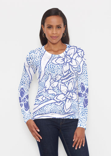 Polka Vine (8111) ~ Signature Long Sleeve Crew Shirt