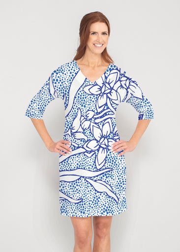 Polka Vine (8111) ~ Lucy 3/4 Sleeve V-Neck Dress