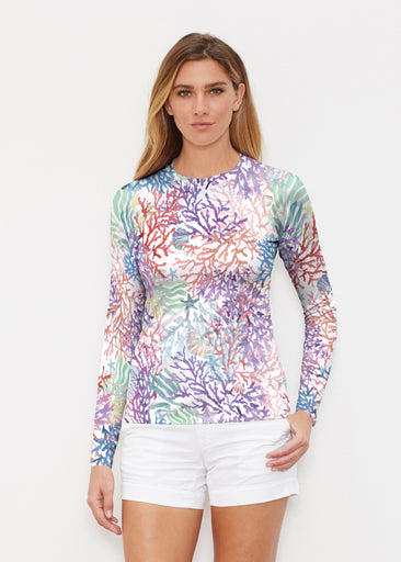 Tropic Coral (8112) ~ Long Sleeve Rash Guard