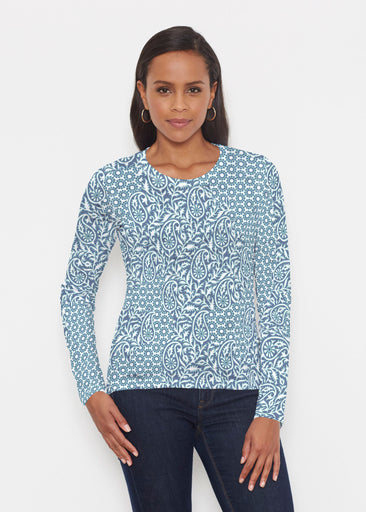 Oakley Blue (8114) ~ Signature Long Sleeve Crew Shirt