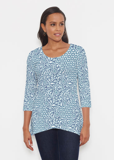 Oakley Blue (8114) ~ Katherine Hi-Lo Thermal Tunic