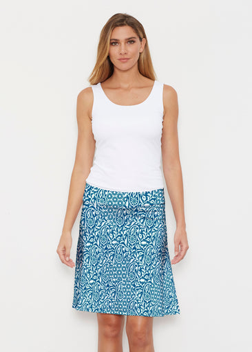 Oakley Blue (8114) ~ Silky Brenda Skirt 21 inch