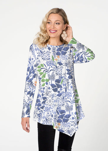 Petals (8141) ~ Asymmetrical French Terry Tunic