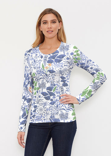 Petals (8141) ~ Thermal Long Sleeve Crew Shirt