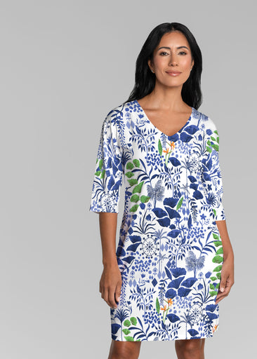 Petals (8141) ~ Lucy 3/4 Sleeve V-Neck Dress