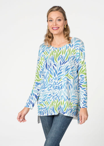 Hotsy Totsy Blue (8143) ~ Slouchy Butterknit Top