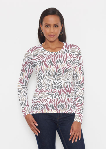 Hotsy Totsy Wine (8144) ~ Signature Long Sleeve Crew Shirt