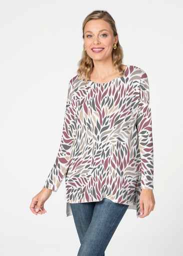 Hotsy Totsy Wine (8144) ~ Slouchy Butterknit Top