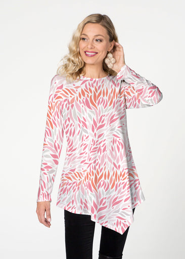 Hotsy Totsy Pink (8145) ~ Asymmetrical French Terry Tunic