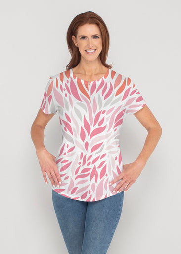 Hotsy Totsy Pink (8145) ~ Contoured Tri-Blend Scoop Tee