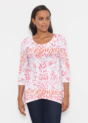 Hotsy Totsy Pink (8145) ~ Katherine Hi-Lo Thermal Tunic