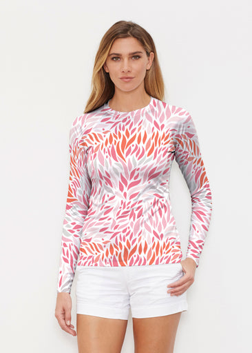 Hotsy Totsy Pink (8145) ~ Long Sleeve Rash Guard