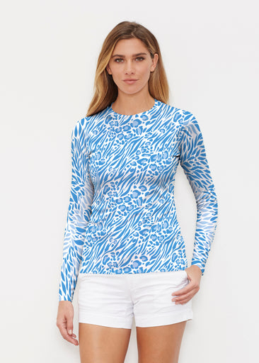 Leo Hotsy Totsy Blue (8166) ~ Long Sleeve Rash Guard