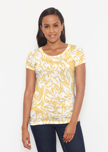 Summer Breeze Golden (8169) ~ Short Sleeve Scoop Shirt