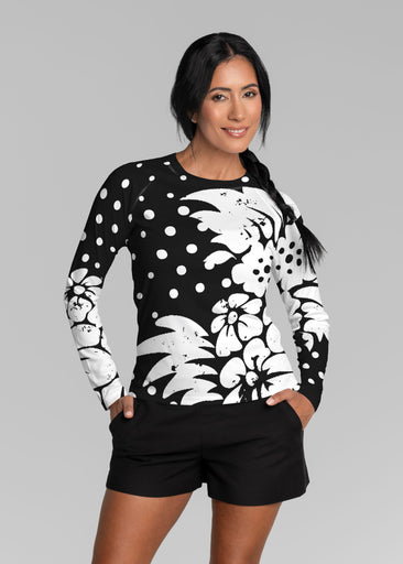 Carlotta Black (8190) ~ Long Sleeve Rash Guard