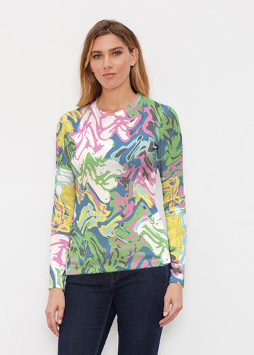 Lizzy (8197) ~ Butterknit Long Sleeve Crew Top
