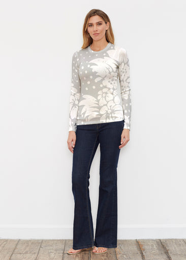 Carlotta Grey (8198) ~ Butterknit Long Sleeve Crew Top