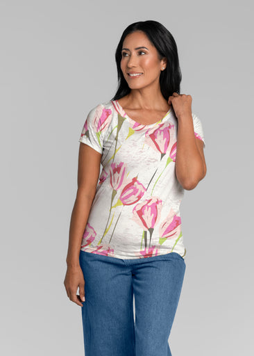 La La (8199) ~ Short Sleeve Scoop Shirt
