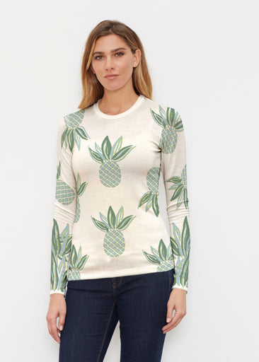Honolulu Mint (8201) ~ Butterknit Long Sleeve Crew Top