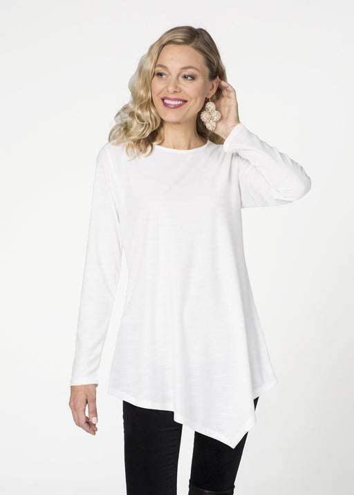  Asymmetrical French Terry Tunic