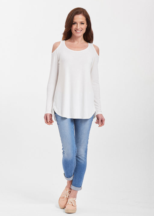  Butterknit Cold Shoulder Tunic