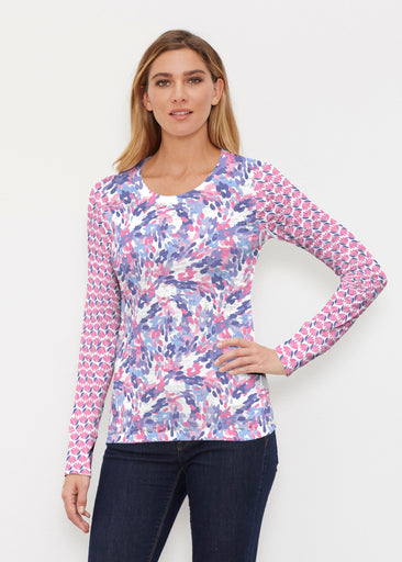 Lillypad Pink (10190) ~ Thermal Long Sleeve Crew Shirt