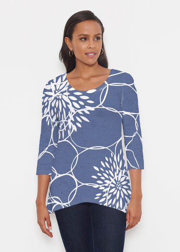 Reflection Navy (11040) ~ Katherine Hi-Lo Tunic