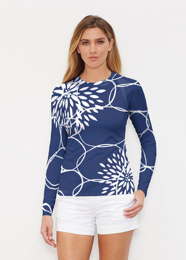 Reflection Navy (11040) ~ Long Sleeve Rash Guard