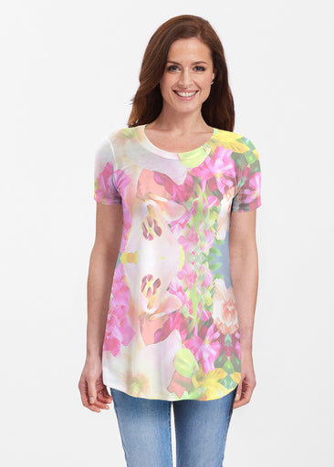 Mirage Pink (13140) ~ Butterknit Short Sleeve Tunic