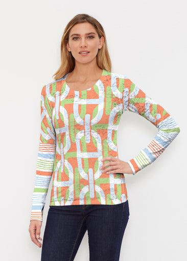 Mooring Lime (13248) ~ Thermal Long Sleeve Crew Shirt