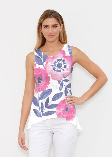 Watercolor Blooms (13355) ~ Signature High-low Tank