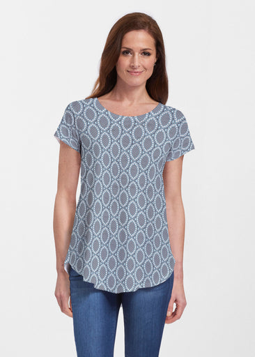 Namaste Lace (13370) ~ Signature Short Sleeve Scoop Neck Flowy Tunic