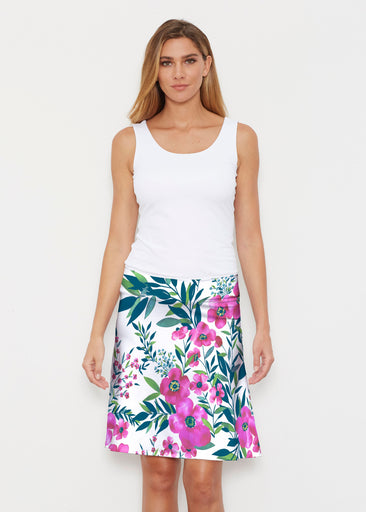 Summer Floral (13423) ~ Silky Brenda Skirt 21 inch